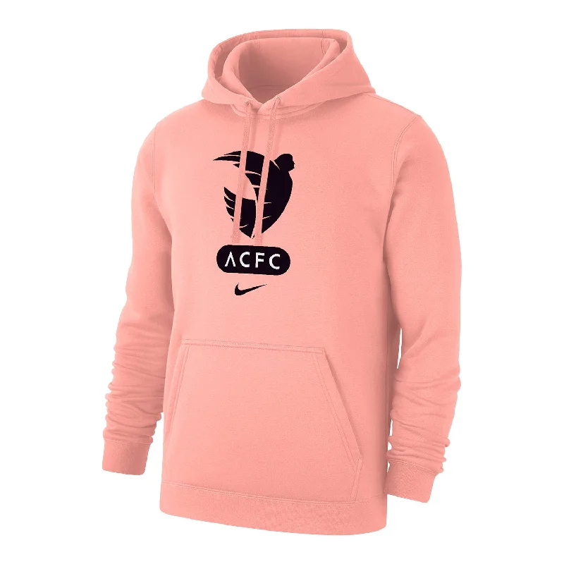 stylish cold-weather outerwearstylish cold-weather outerwearWindproof men's outerwear jacketsUnisex Nike Angel City FC Action Pink Hoodie