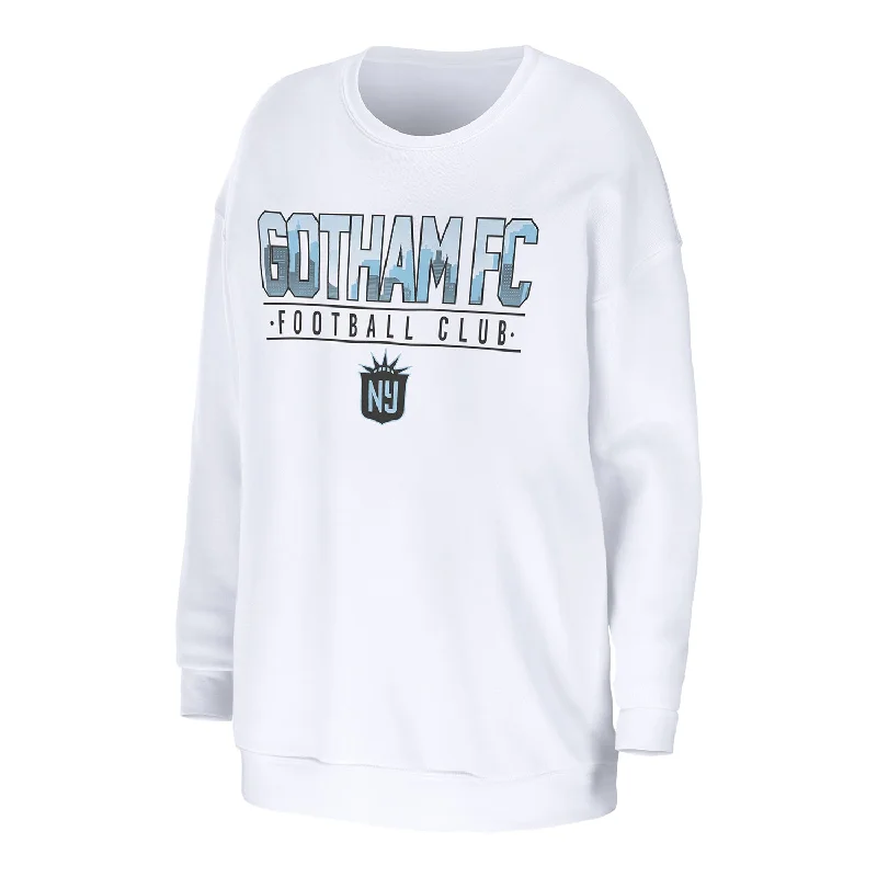 active outerwear women'sactive outerwear women'sSpring and fall men's outerwearWomen's NJ/NY Gotham WEAR White Crewneck