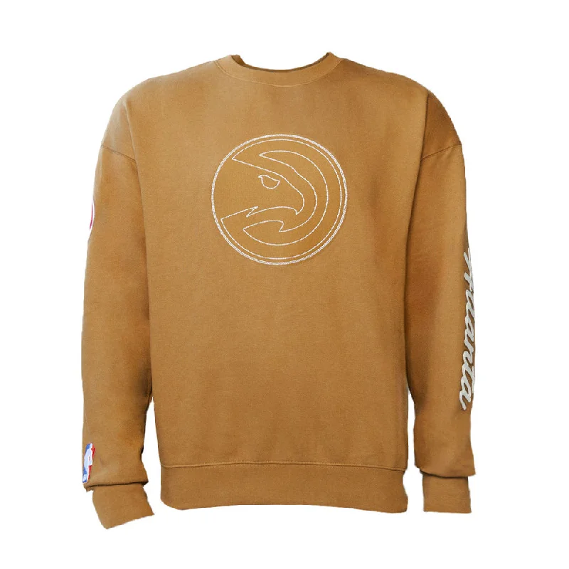 stylish spring outerwearstylish spring outerwearMen's warm winter outerwearPro Standard Hawks Drop Shoulder Brown Crewneck