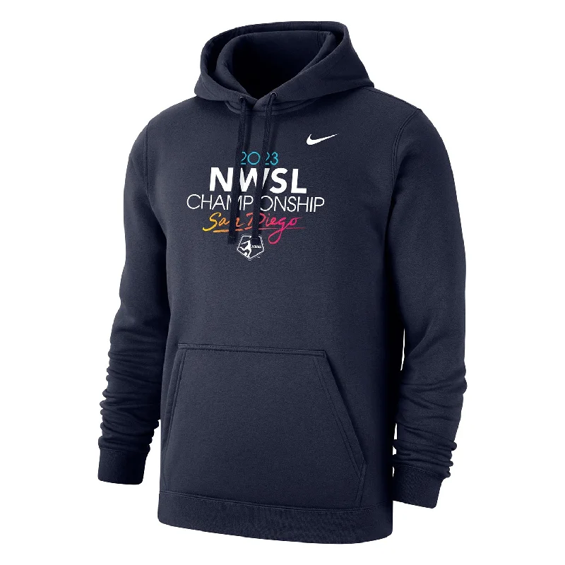 luxury winter outerwearluxury winter outerwearFaux fur men's outerwearUnisex Nike NWSL 2023 Championship Navy Hoodie