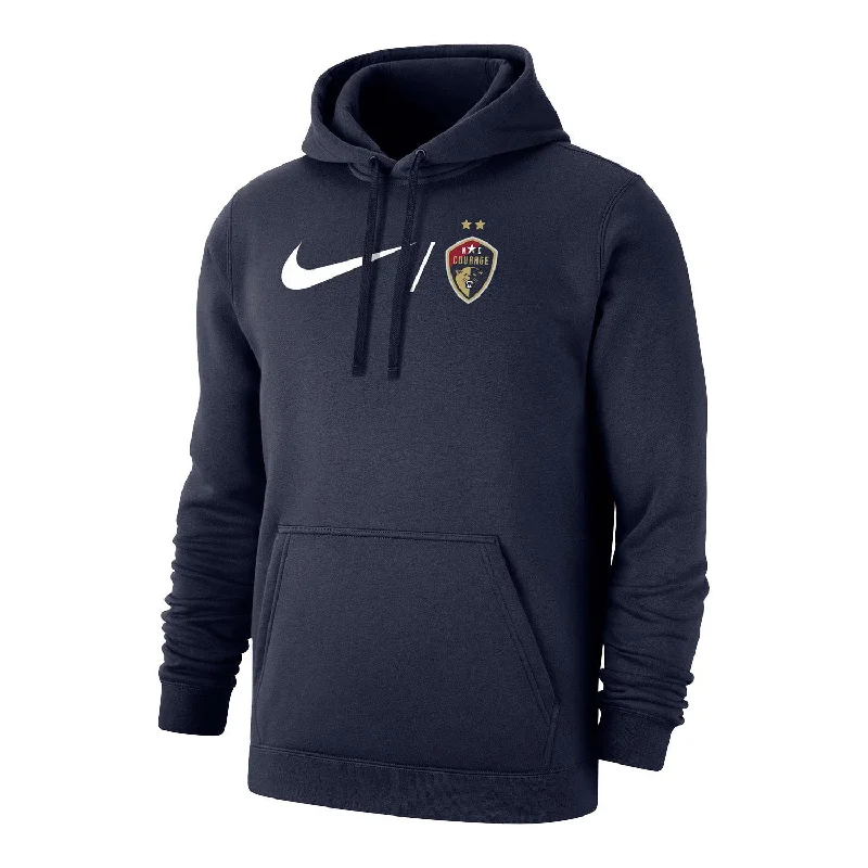 full-length women's outerwearfull-length women's outerwearPadded men's outerwear jacketsUnisex Nike NC Courage Swoosh Crest Navy Hoodie