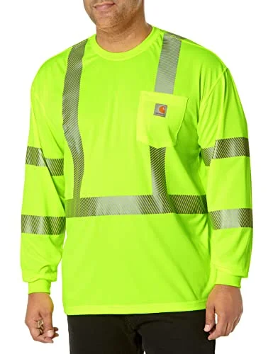 lightweight women's outerwearlightweight women's outerwearCozy men's date night outerwearCarhartt 100496 Men's High-Visibility Force Relaxed Fit Lightweight Long-Sleeve Class 3 Pocket T-Shirt