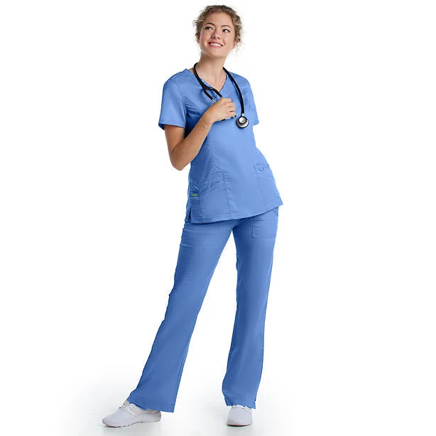 matching sets for womenLandau proflex women's Mock Wrap Neck Scrub Set