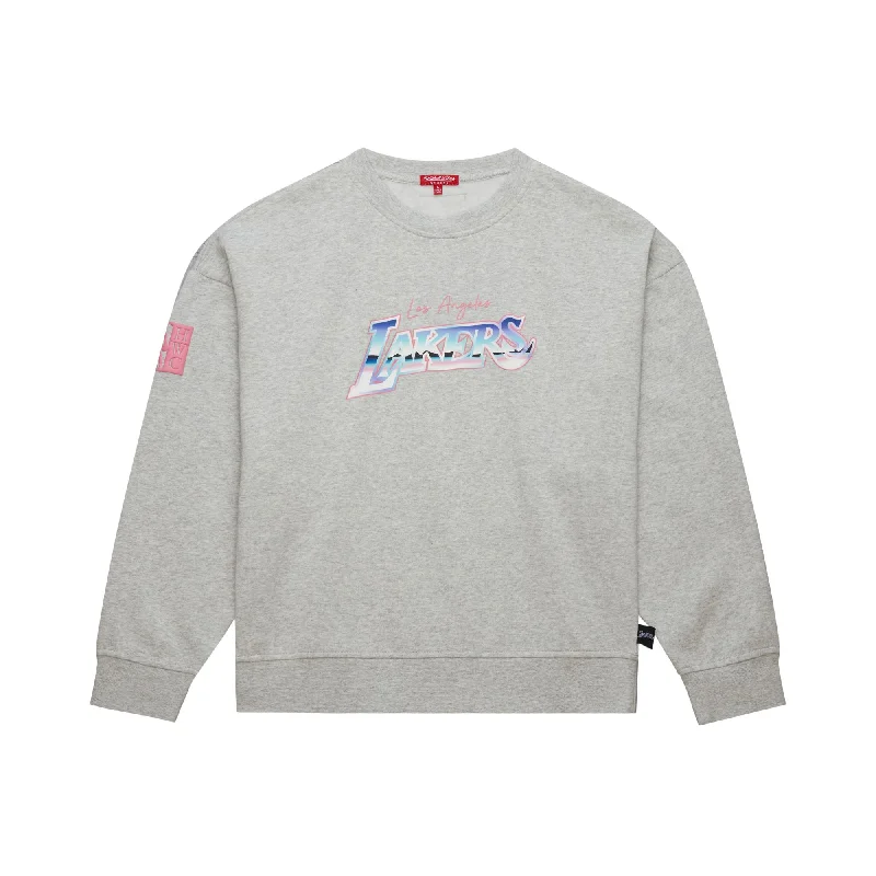 feminine outerwear for winterfeminine outerwear for winterCasual men's weekend outerwearLakers Wmns Stateside Pastel Crewneck