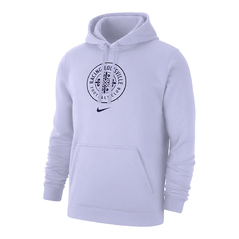 detachable women's outerweardetachable women's outerwearOutdoor men's winter outerwearUnisex Nike Racing Louisville FC Action Purple Hoodie