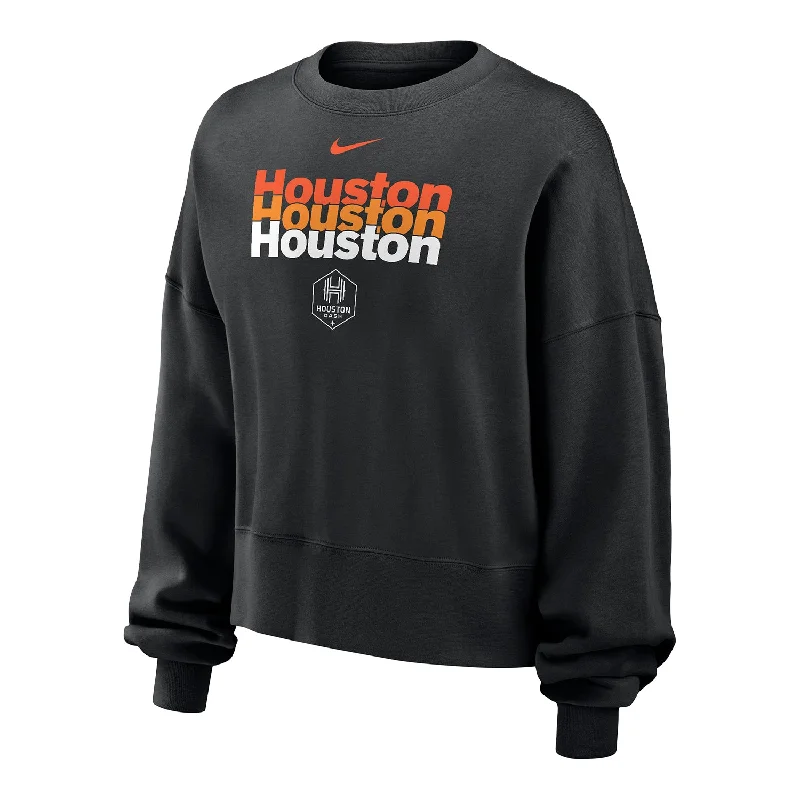 stylish trench outerwearstylish trench outerwearWarm men's down outerwearWomen's Nike Houston Dash Statement Black Crewneck