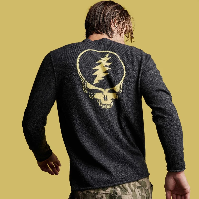 women's elegant topsGrateful Dead Recycled Cashmere Sweater - Anthracite