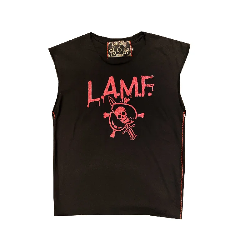 affordable women’s T-shirtsL.A.M.F. (2 COLORS) (CUT UP)