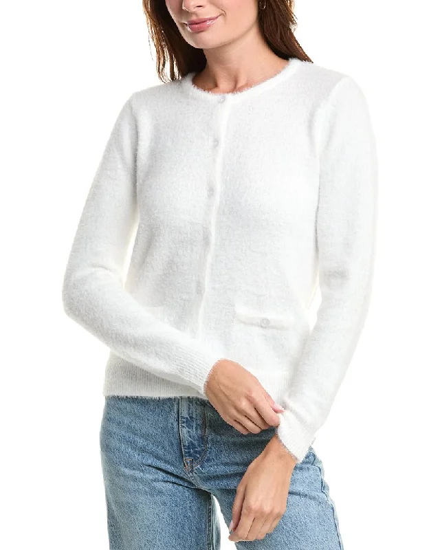 women's trendy cropped sweatersNanette Nanette Lepore Fuzzy Cardigan