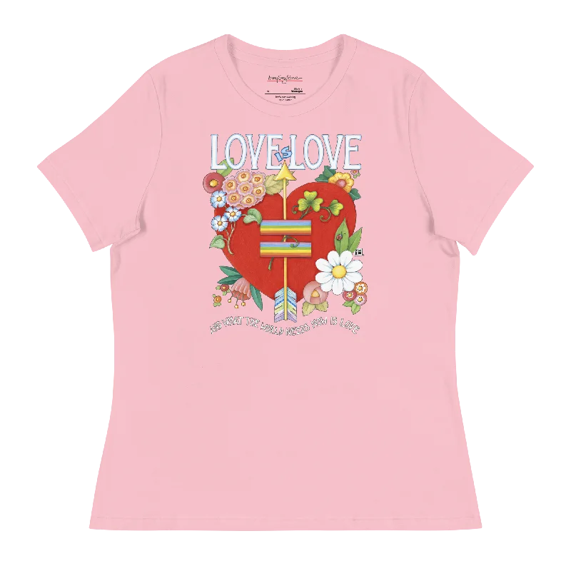 women’s T-shirts for summer vibesLove World Heart Women's T-Shirt