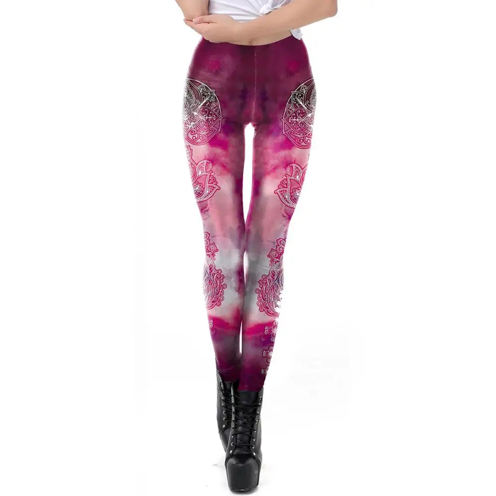 leggings for comfort and styleRound Ombre Printing Leggings