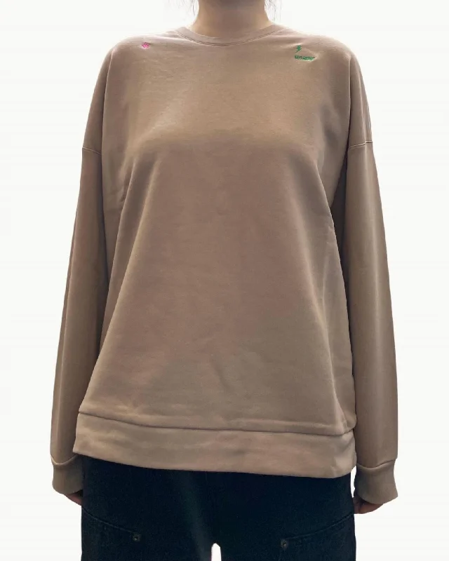 affordable women's sweatersMoto Babe Sweater In Caramel Brown Water