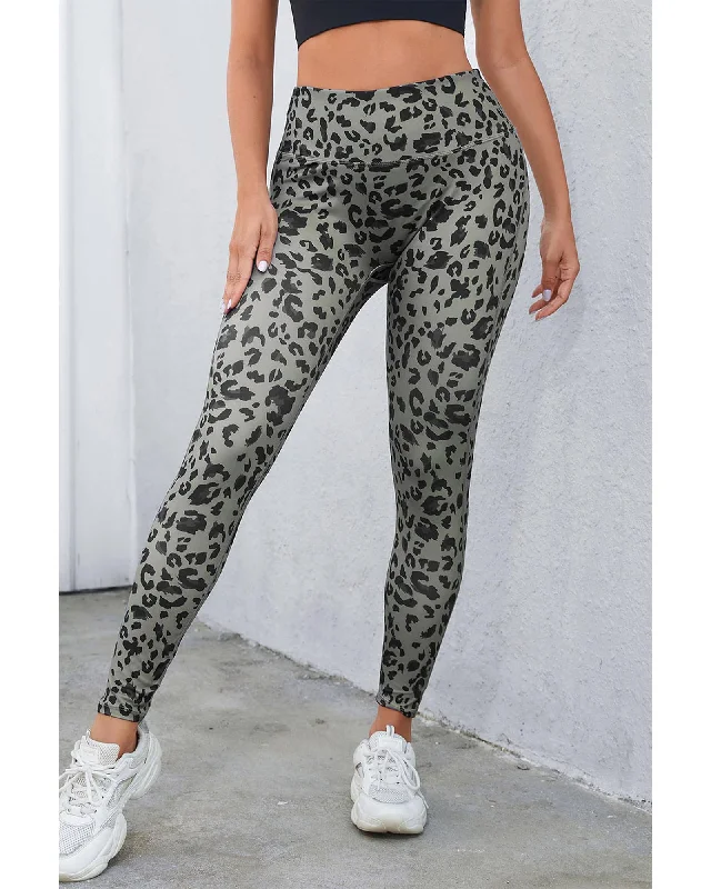 leggings for a night outAzura Exchange Leopard Print Active Leggings - XL