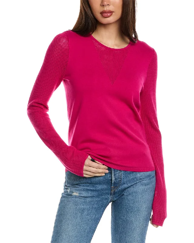 women's long sweatersSt. John Mesh Knit Sweater