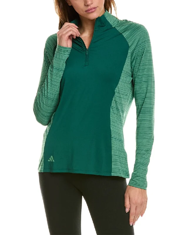 women's sweaters for layering over dressesAdidas Ultimate C Solid 1/4-Zip Pullover