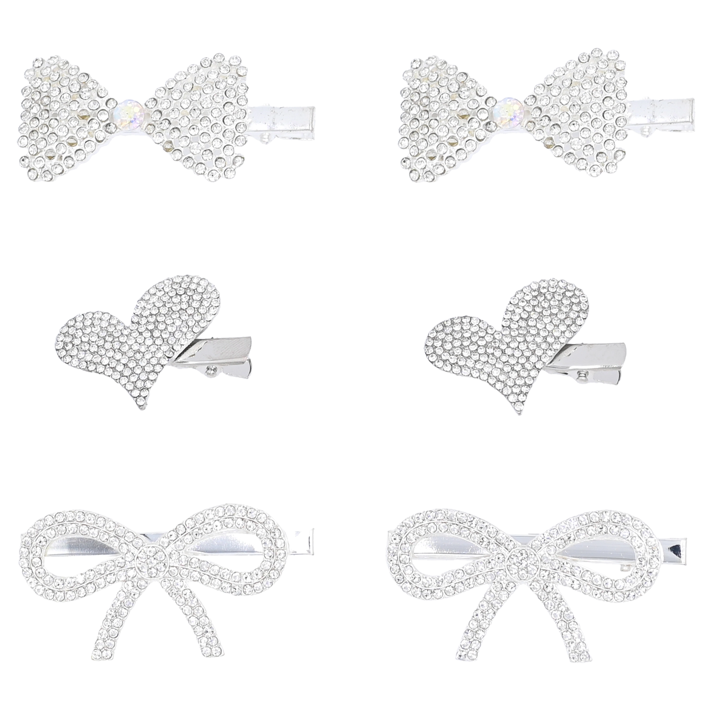 affordable women's topsCrystal Bow, Heart, Butterfly Hair Clips