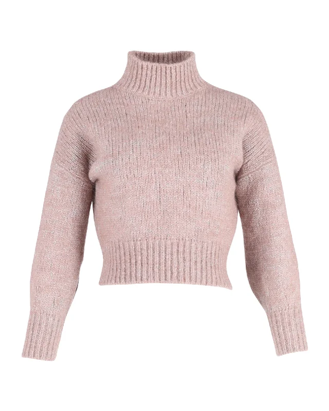 slouchy sweaters for womenHugo Boss Turtleneck Sweater in Pink Wool