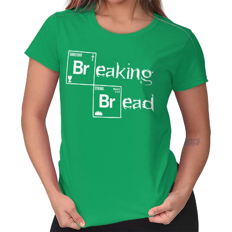 cotton women’s T-shirtsBreaking Bread Ladies T Shirt