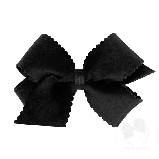 spaghetti strap tops for womenMed Overlay Scallop Edge Velvet Bow