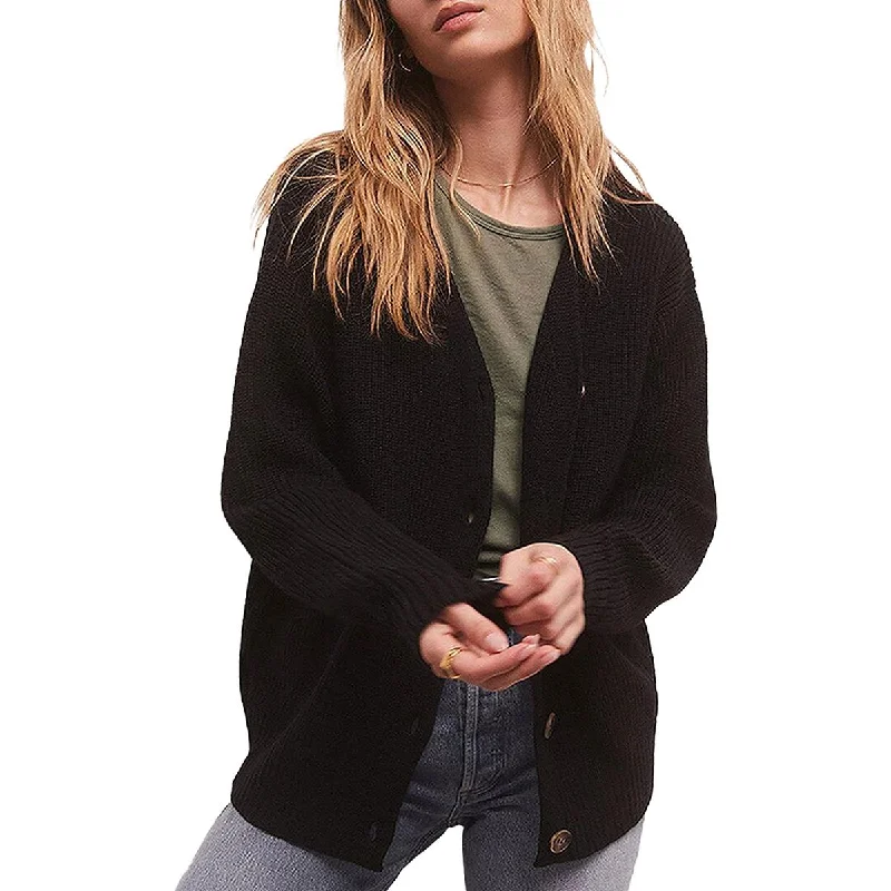 lightweight summer sweatersFern Womens V Neck Long Sleeve Cardigan Sweater