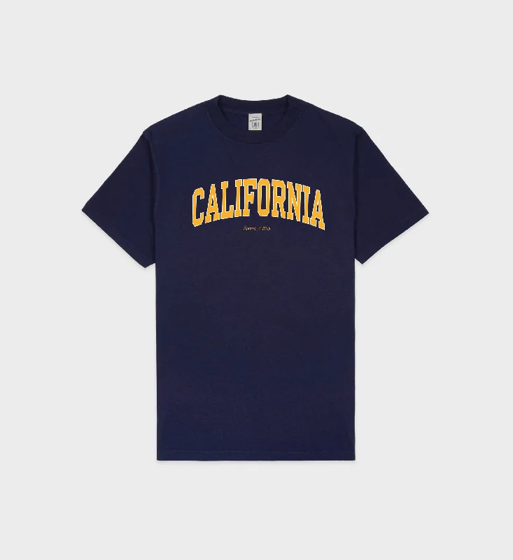 vintage women’s T-shirtsCalifornia T-Shirt - Navy/Gold