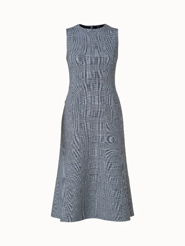 Polka dot dresses & jumpsuitsChecked Wool Double-Face Midi Dress