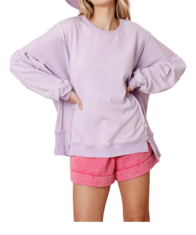 best sweaters for womenIt's A Girl Thing Oversized Sweatshirt In Lavender