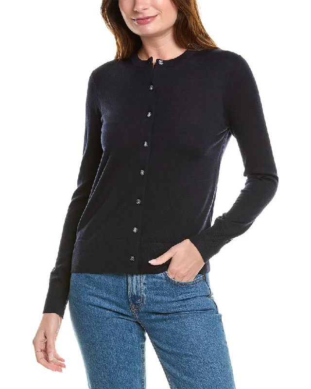 minimalist women's sweatersBrooks Brothers Wool Cardigan