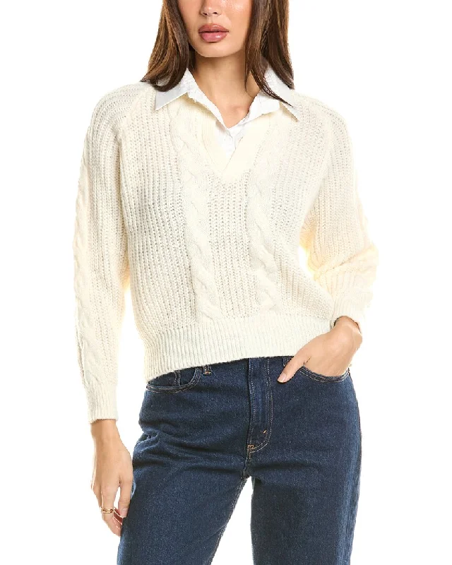 women's sweaters with hoodsSeraphina Layered Sweater