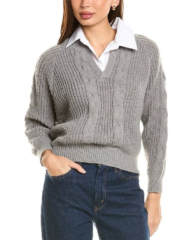 high-neck women's sweatersSeraphina Layered Sweater