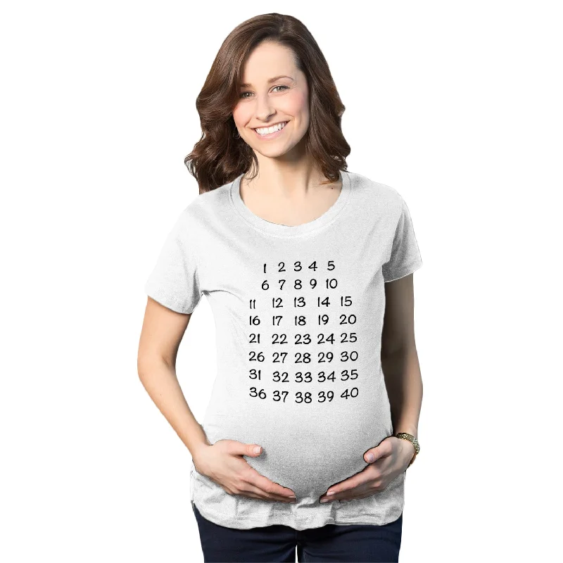 workout-ready women’s T-shirtsCalendar Countdown Maternity T Shirt