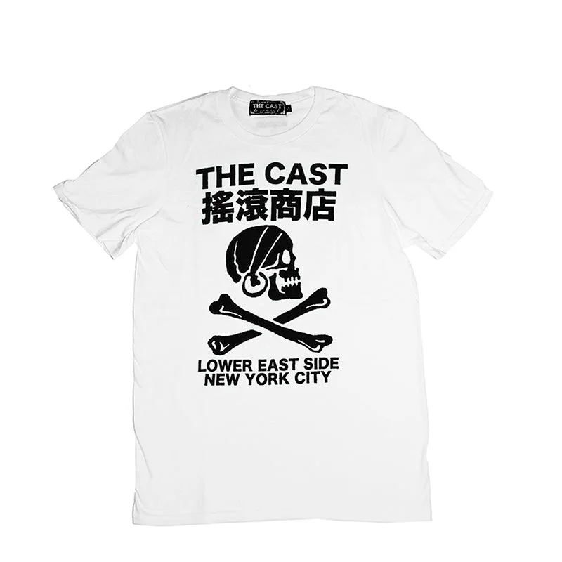 women’s T-shirts for trendy looksTHE CAST T - WHITE/BLACK INK