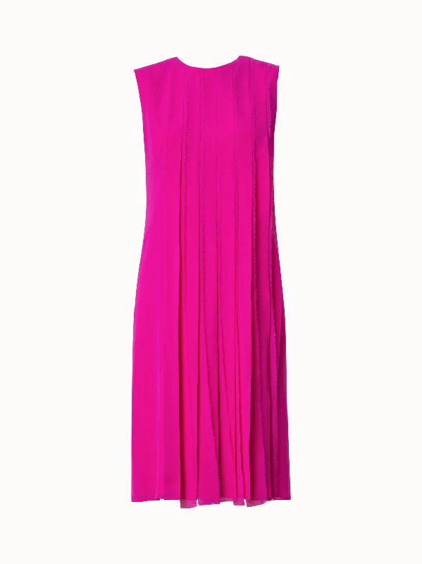 Slip dresses & jumpsuits for evening wearSilk Georgette Pleated Dress