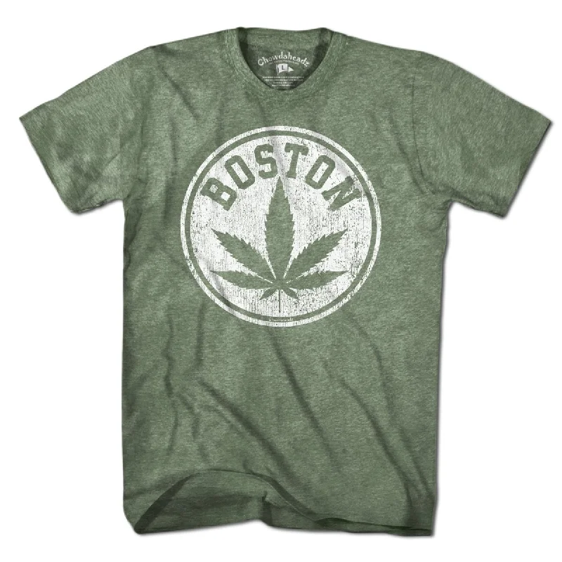 casual women’s T-shirtsDistressed Boston Leaf T-Shirt