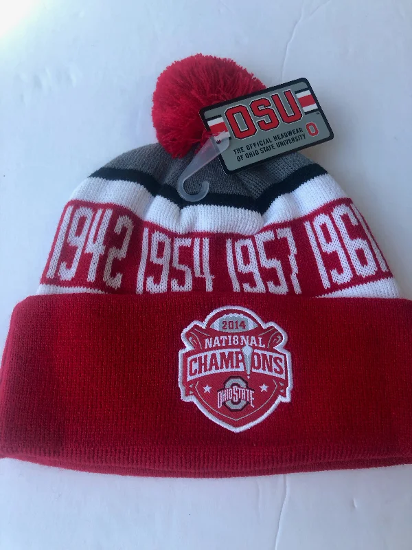 high fashion women's topsOhio State Buckeyes 8 Time 2014 National Champions Winter Hat