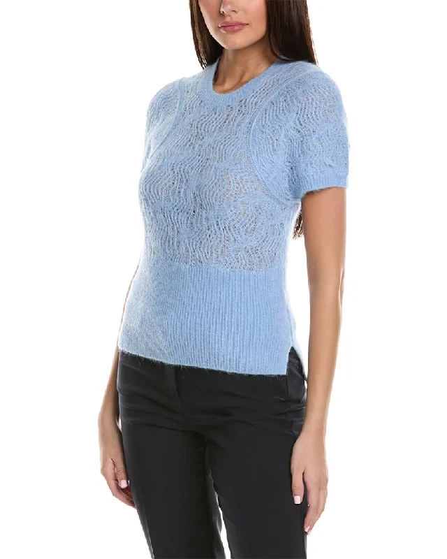 boho style sweaters for women3.1 Phillip Lim Lace Alpaca & Wool-Blend Pullover