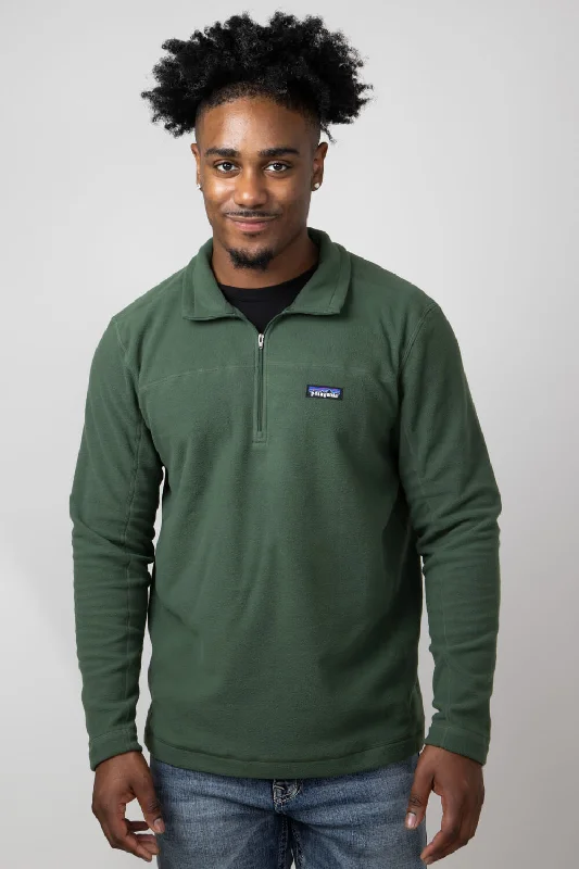 women's basic wardrobe topsPatagonia Men’s Micro D Fleece Pullover in Green | 26176-TPGN