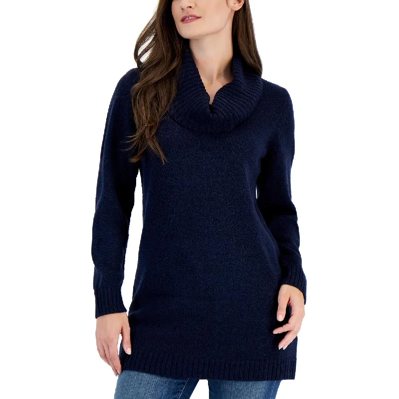 high-neck women's sweatersWomens Cowl Neck Oversized Pullover Sweater