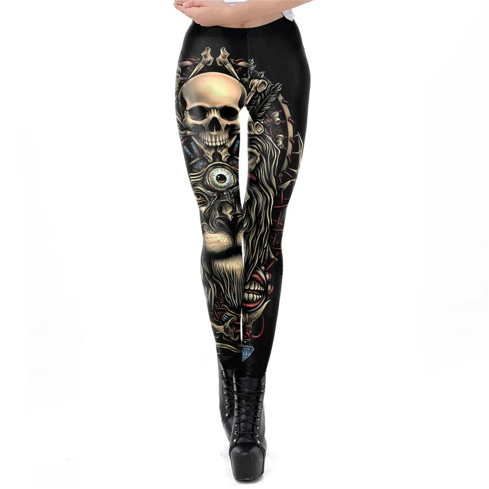 leggings for gym workoutGothic Style Skull New Design Leggings