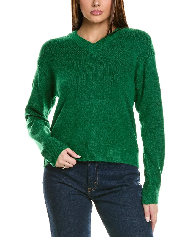 women's sweaters for everyday wearMichael Stars Wes Fitted V-Neck Sweater