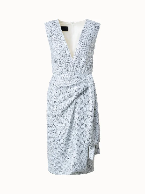 Color-block dresses & jumpsuitsDraped Two-Tone Sequins Dress