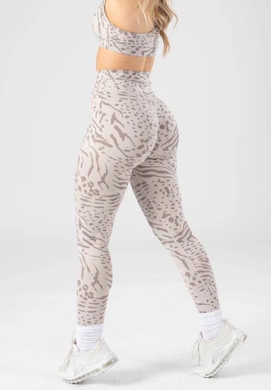 leggings with floral designsReluna Crossover Sculptseam™ Legging Snow Leopard