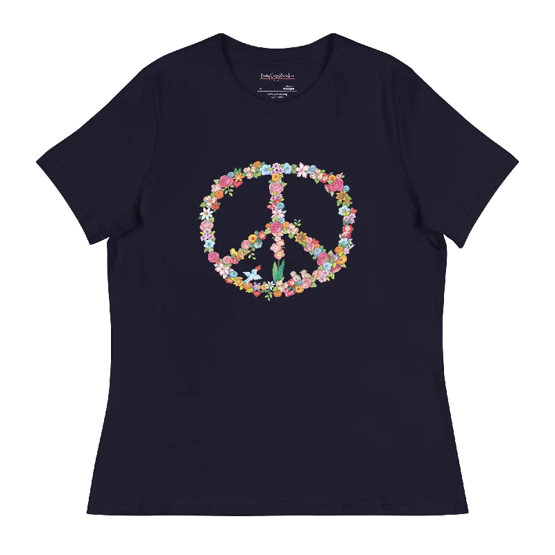 casual chic women’s T-shirtsFloral Peace Women's T-Shirt