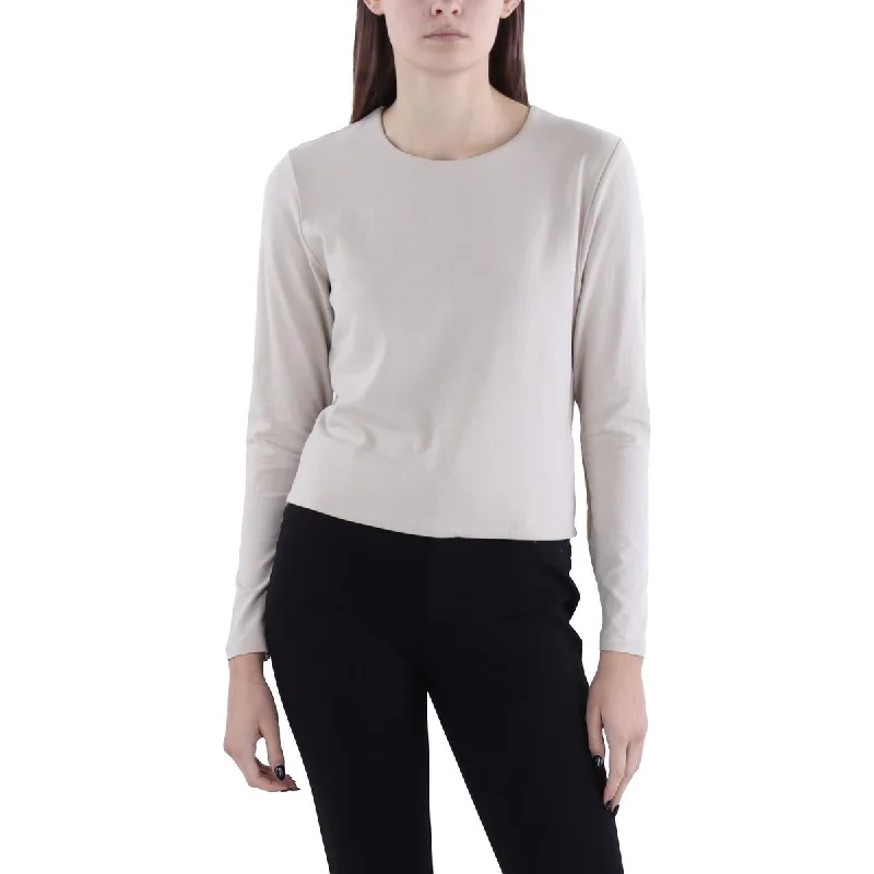 v-neck women's sweatersWomens Crewneck Long Sleeve T-Shirt