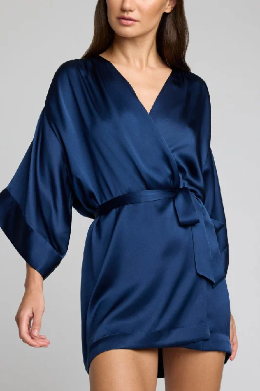 Summer vacation dresses & jumpsuitsEclipse Silk Mini Robe in Navy