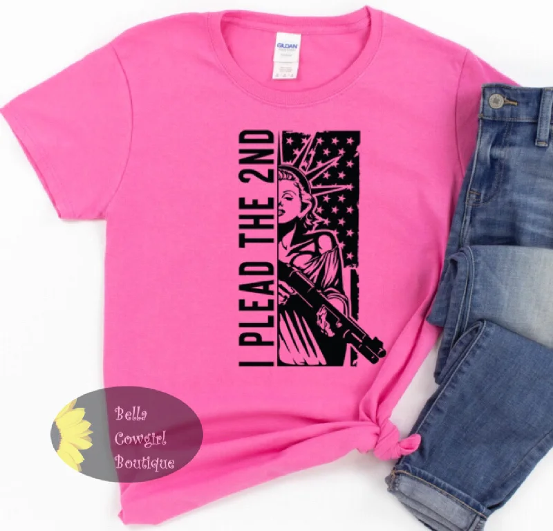 quirky women’s T-shirtsI Plead The 2nd Second Amendment Patriotic Lady Liberty Women's T-Shirt