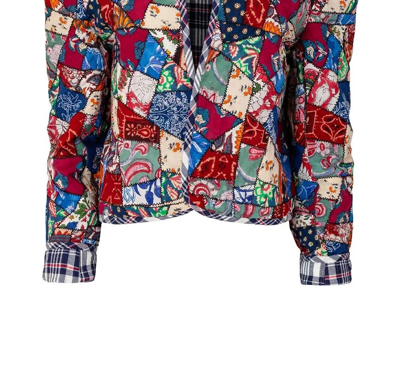 new arrivals women's sweatersBilly Broken Glass Quilt Jacket In Multi