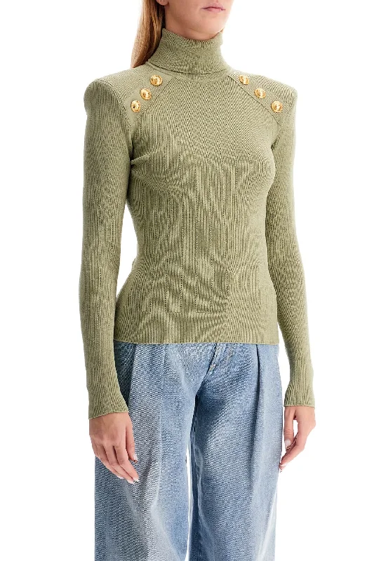 plain women's sweatersBalmain 'embossed Button-Up