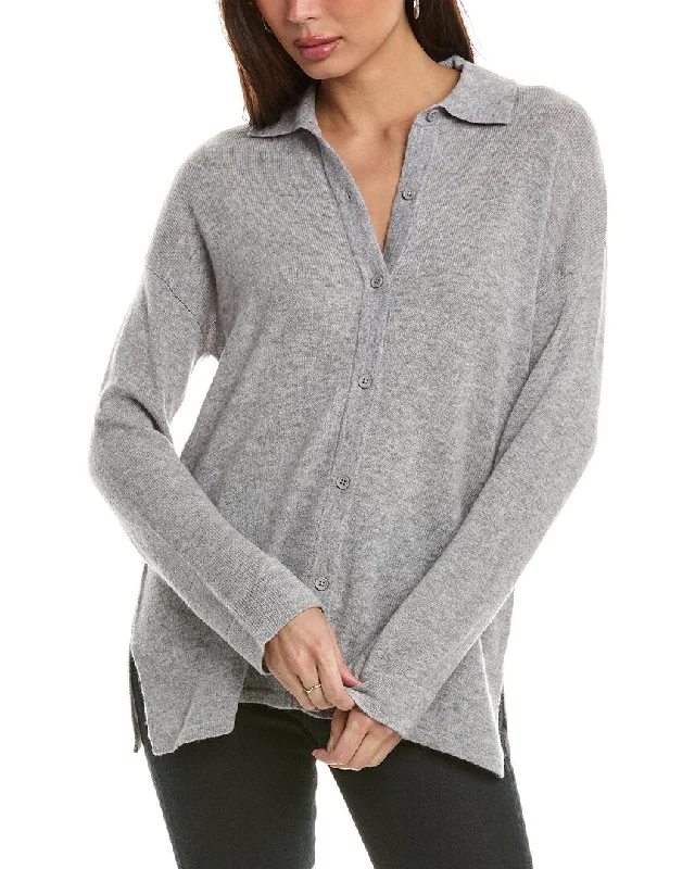 colorful women's sweatersHannah Rose Wool & Cashmere-Blend Shirt