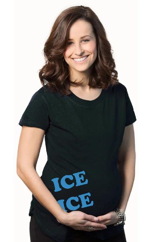 relaxed women’s cotton T-shirtsIce Ice Baby Maternity T Shirt